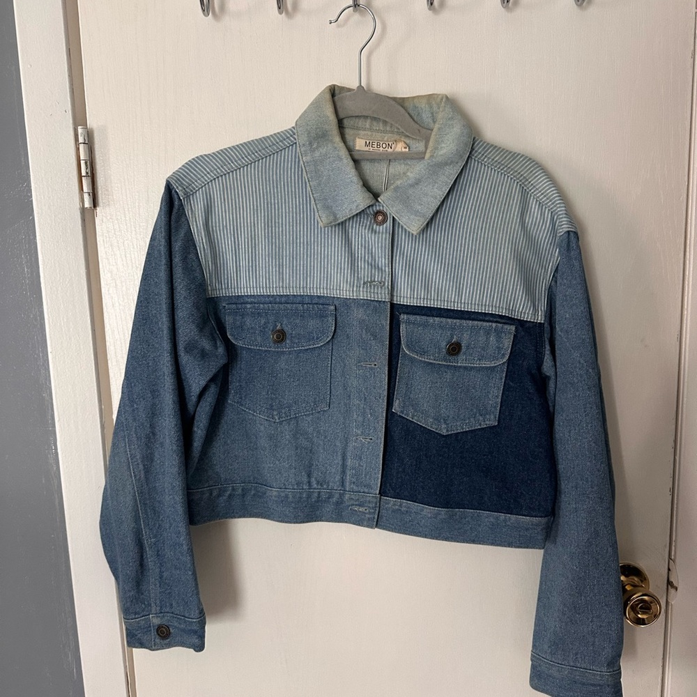 Mebon Denim Colorblock Jacket